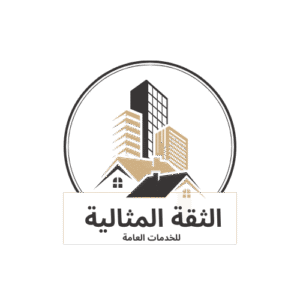 black and gold flat illustrative real estate logo